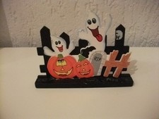 Halloween Tischdeko Holzdeko Party Dekorationen Holz Kürbisse