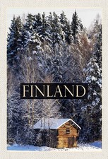 Holzschild 30x20 cm Finnland