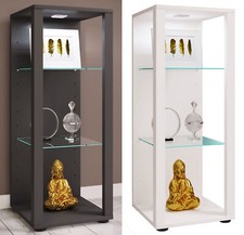 Holz Glas Stand Vitrine