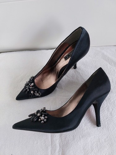 Zara satin brosche pumps - brosche,