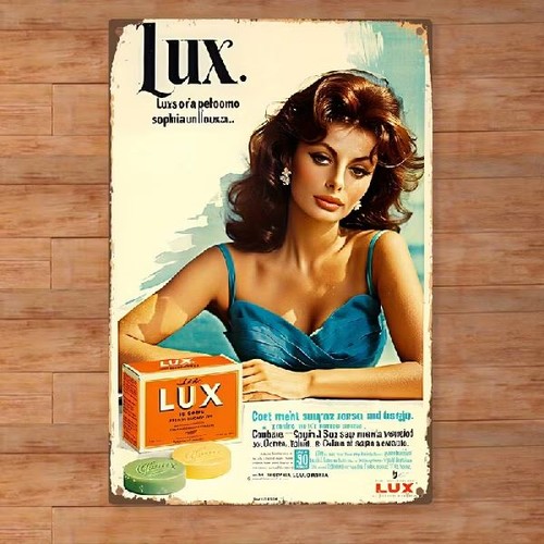 Blechschild lux seife - lux,