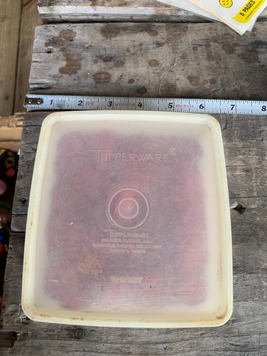Vintage tupperware square - vintage,