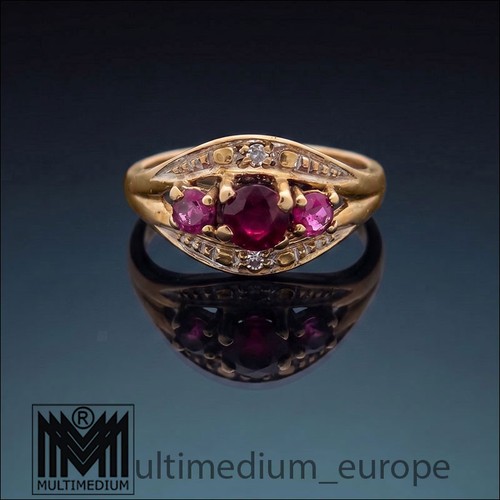 333 gelbgold rubin diamnat - gelbgold,