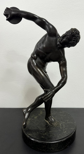 Bronzefigur diskobolos des - diskobolos,