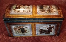 Blechdose Keksdose mit Deckel - winterliche Motive mit Kindern