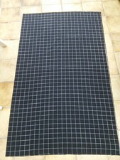 Stoff Chiffon schwarz m.weißen Streifen weich fallend L 125 x B 155cm