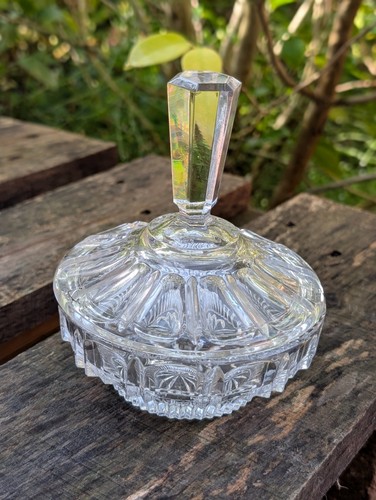 Vintage kristall bonbonniere - vintage,