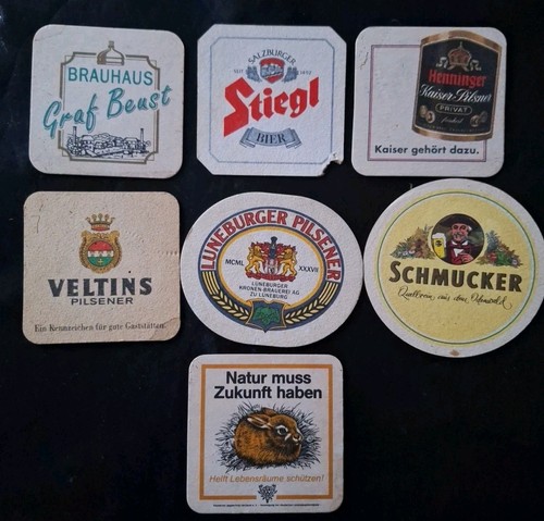 Verschiedene bierdeckel 1970 - bierdeckel,