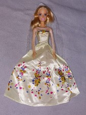 Barbie Kleid Puppen Brautkleid