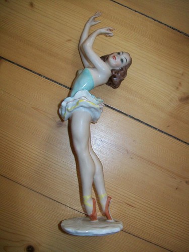 Porzellan figur ballerina - porzellan-figur, "ballerina"