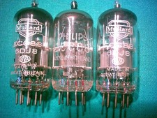 3 Stück Röhren Elektronenröhren ECC88 6DJ8 PHILIPS Mullard ähnlich E88C oder CCa