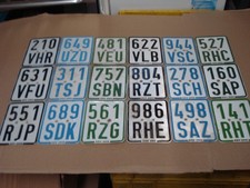 Nummernschilder mix  18 x  - Moped, Mofa, Roller  etc. .von   1996   bis  2013