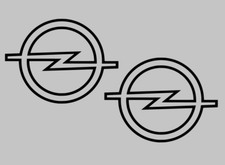 2x Opelzeichen 100 mm • Aufkleber • Sticker • über 40 Farben • Opel Logo • o15