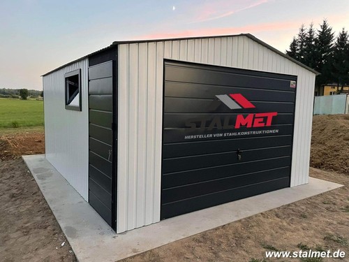 *Blechgarage 4x5m mit