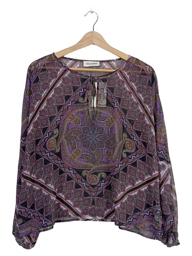 Hallhuber bluse paisley lila - hallhuber,