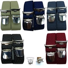 feiner eleganter Herrenhosenträger, viele Farben, 35mm breit,extra starke Klips