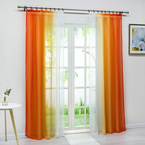 2er pack farbverlauf gardinen - 2er,