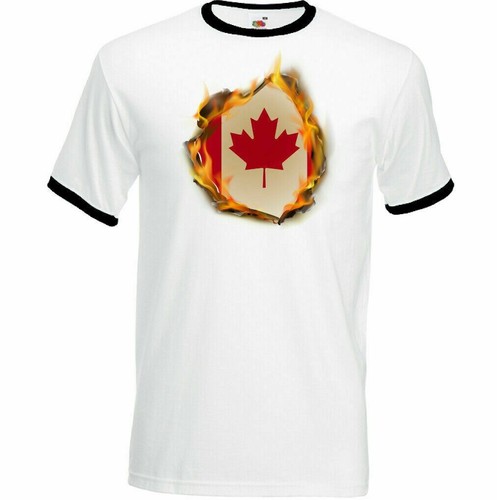 Canadian national flag flames - canadian,