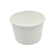 50 Eisbecher 355 ml 12oz – Ø 105 x 71 mm, weiß Frozen-Yogurt- / Dessertbecher