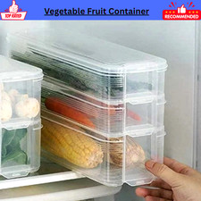 3-10 Stück Kühlschrank Box Halter Küche Organizer Schrank Lebensmittel Aufbewahrung Behälter Deckel