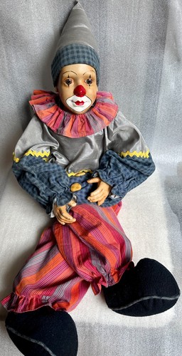 Antik clown puppe - antik,