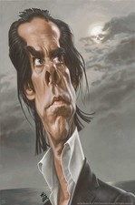 Aufkleber Nick Cave "Pushing