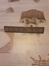 Originales altes Emblem / Schriftzug " 1500 TC " für Sunbeam, (Chrysler) Vintage