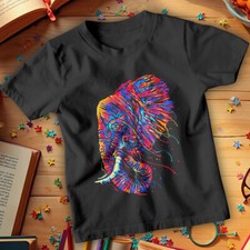 Jungen und Mädchen Elefant