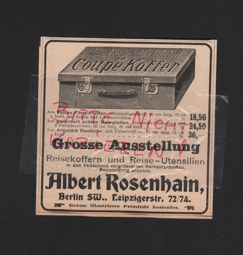 Berlin werbung 1908 - werbung, albert