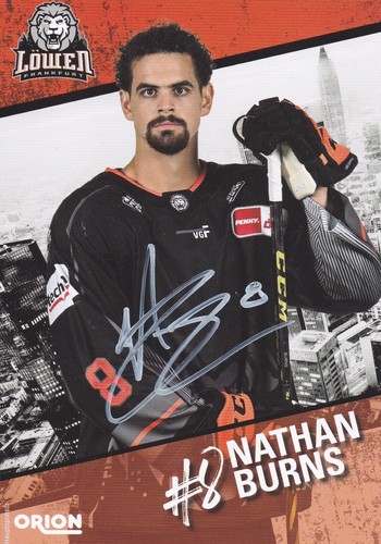Autogrammkarte nathan burns - nathan,