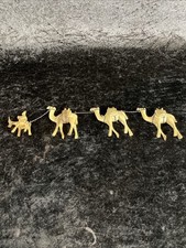 Kamelkette Figuren Holztiere Krippenfiguren Handgeschnitzt Esel Molly Nachlass