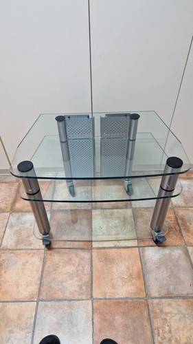 Phonowagen aus glas 70x47x55cm - phonowagen,