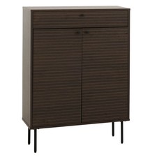 B-Ware Schuhschrank MCW-N78, skandinavischer Stil 115x80x35cm, dunkelbraun