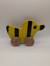 Janosch Tigerente aus Holz 24cm lang 14cm hoch Kinderspielzeuge Vintage 