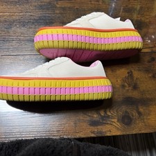 Desigual, Schuhe, Damen, beige, bunte Sohle, Größe 38