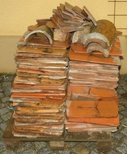 8 Stk. Biberschwänze Dach-Ziegel Schindeln Deko kreatives für Garten