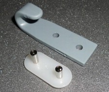 Zweiloch Planenhaken Grau