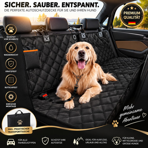 Hunde autositzbezug rückbank - hunde,