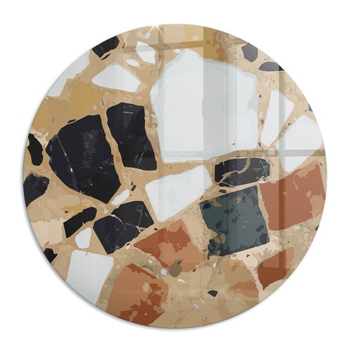 Glas tischplatte mit druck und - glas,