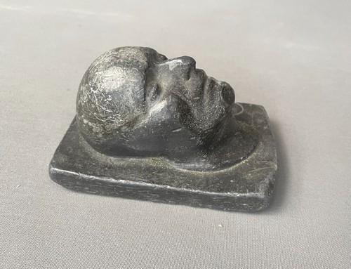 Bleiskulptur totenmaske - bleiskulptur,,