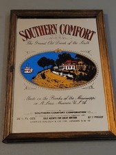 Alter Southern Comfort  Spiegel Missisippi St.Louis Missouri Whisky USA Shabby 