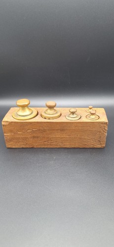 Vintage messinggewichte set - set, im