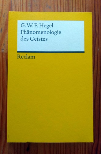 Hegel phänomenologie des - phänomenologie,