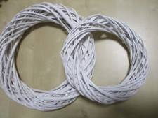 2 x Rattan Kranz Ø 35 + 25