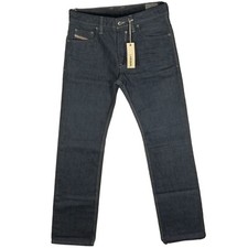 DIESEL SAFADO Wash 008Z8 - HERREN Jeans W28 - L32 Regular Slim Straight, Knopf