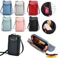 Damen Handytasche mit Geldbörse Umhängetasche Crossbody Bag Handy Brieftasche
