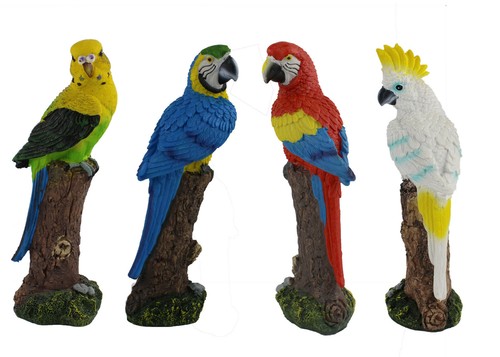 Papagei vogel auf baumstamm - papagei,