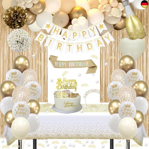Geburtstagsdeko gold beige - gold,,