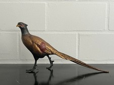 Bronzefigur Fasan 35 cm – Detaillierte Vogelskulptur mit Echtheitsstempel