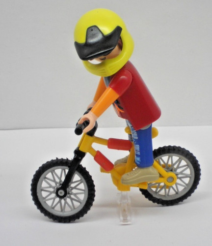 Sportler mit mountainbike - mit, +